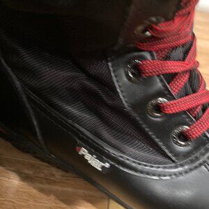 PAJAR Winter Black red-laced boots Size 6